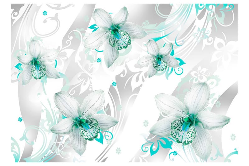 Fototapet Sounds Of Subtlety Turquoise 100x70 - Artgeist sp. z o. o. - Inredning - Tapet - Fototapet