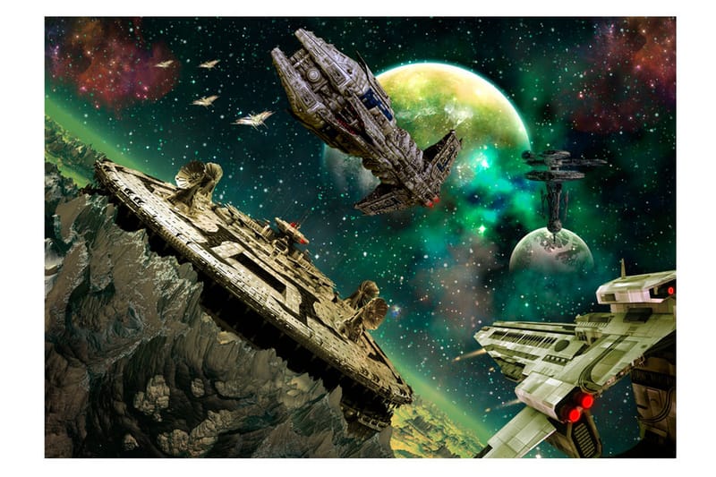 Fototapet Space Fleet 100x70 - Artgeist sp. z o. o. - Inredning - Tapet - Fototapet