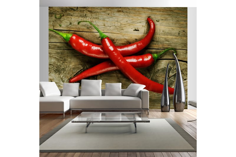 Fototapet Spicy Chili Peppers 350x270 - Artgeist sp. z o. o. - Inredning - Tapet - Fototapet