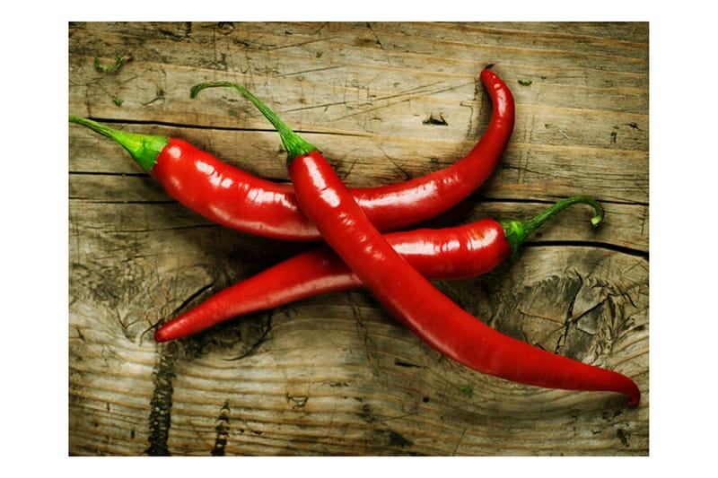 Fototapet Spicy Chili Peppers 350x270 - Artgeist sp. z o. o. - Inredning - Tapet - Fototapet