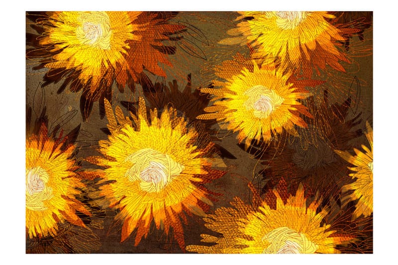 Fototapet Sunflower Dance 150x105 - Artgeist sp. z o. o. - Inredning - Tapet - Fototapet