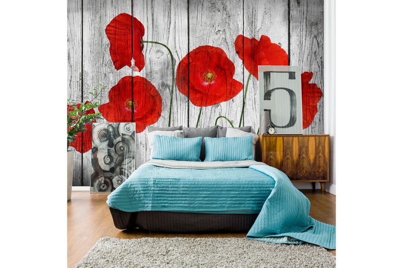 Fototapet Tale Of Red Poppies 400x280 - Artgeist sp. z o. o. - Inredning - Tapet - Fototapet