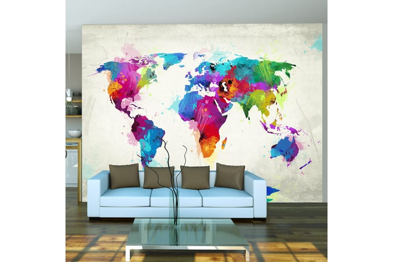 Fototapet The Map Of Happiness 200x154 - Artgeist sp. z o. o. - Inredning - Tapet - Fototapet