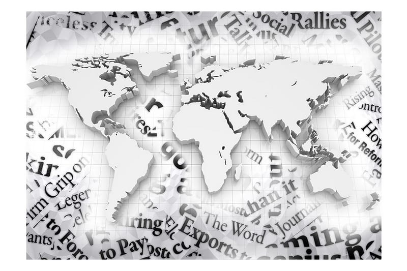 Fototapet The World Of Newspapers 400x280 - Artgeist sp. z o. o. - Inredning - Tapet - Fototapet