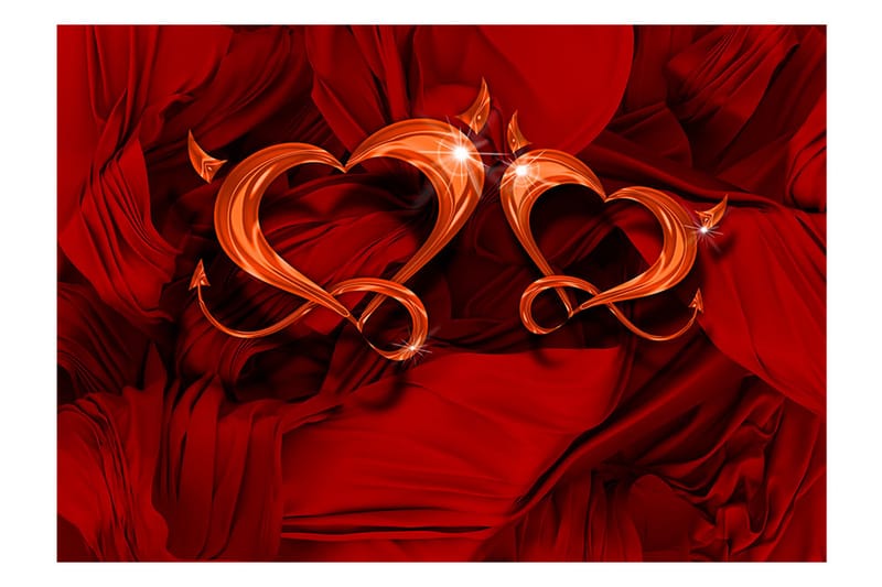 Fototapet Two Hearts 150x105 - Artgeist sp. z o. o. - Inredning - Tapet - Fototapet