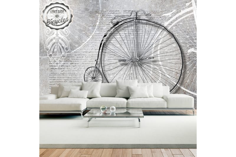 Fototapet Vintage Bicycles Black And White 400x280 - Artgeist sp. z o. o. - Inredning - Tapet - Fototapet