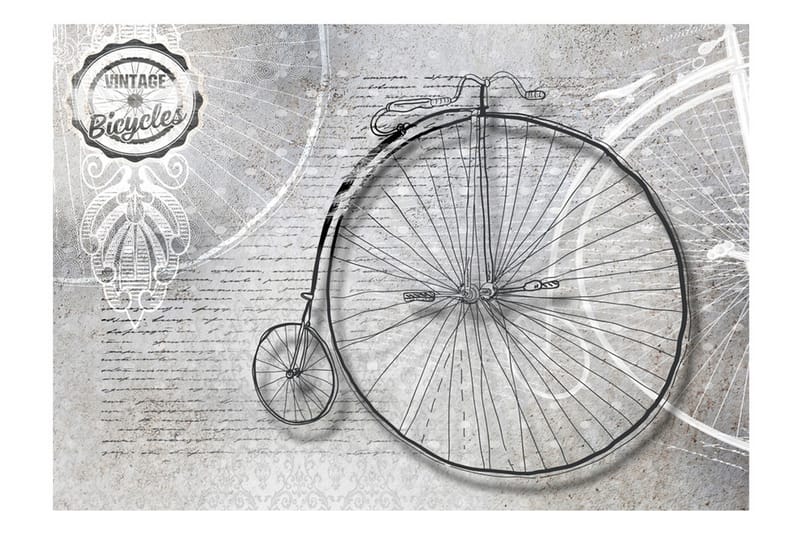 Fototapet Vintage Bicycles Black And White 400x280 - Artgeist sp. z o. o. - Inredning - Tapet - Fototapet