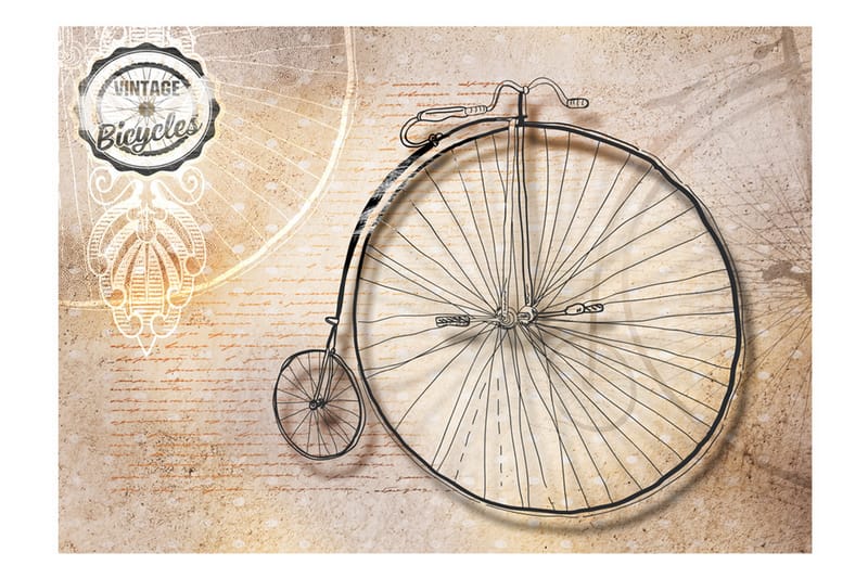 Fototapet Vintage Bicycles Sepia 300x210 - Artgeist sp. z o. o. - Inredning - Tapet - Fototapet