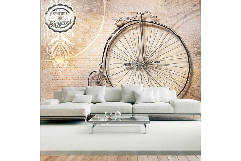 Fototapet Vintage Bicycles Sepia 300x210 - Artgeist sp. z o. o. - Inredning - Tapet - Fototapet