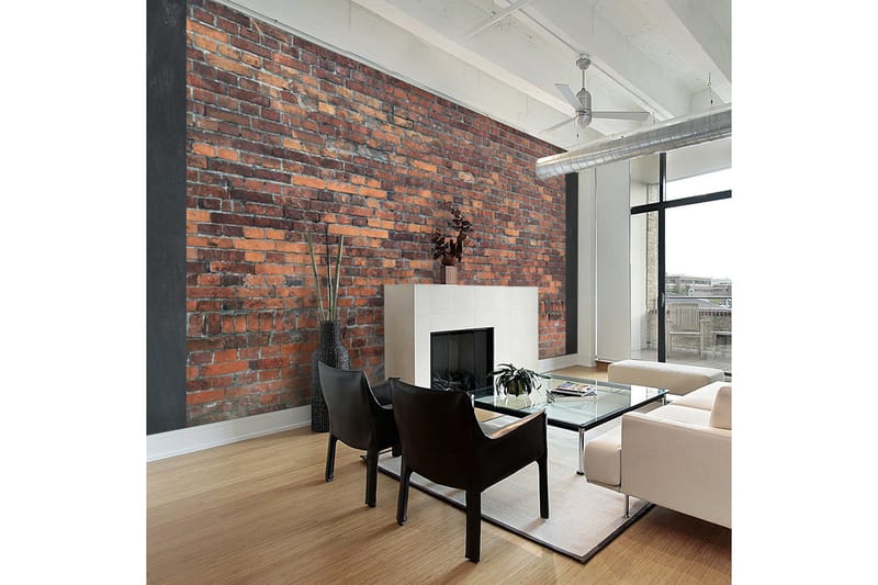 Fototapet Vintage Wall Red Brick 250x175 - Artgeist sp. z o. o. - Inredning - Tapet - Fototapet