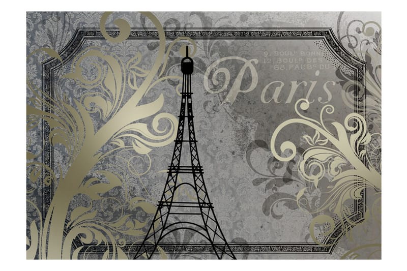 Fototapet Vintage Paris 100x70 - Artgeist sp. z o. o. - Inredning - Tapet - Fototapet