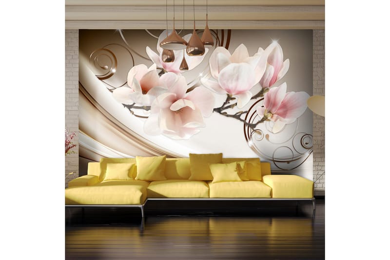 Fototapet Waves Of Magnolia 150x105 - Artgeist sp. z o. o. - Inredning - Tapet - Fototapet