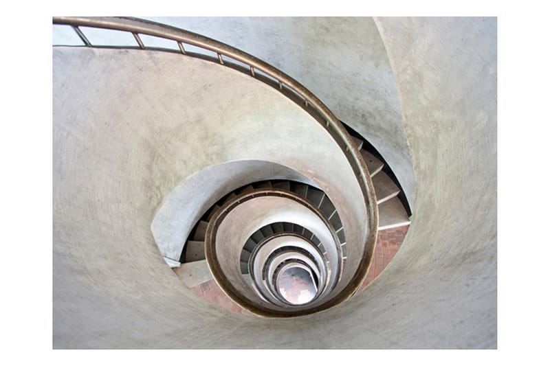 Fototapet White Spiral Stairs 250x193 - Artgeist sp. z o. o. - Inredning - Tapet - Fototapet