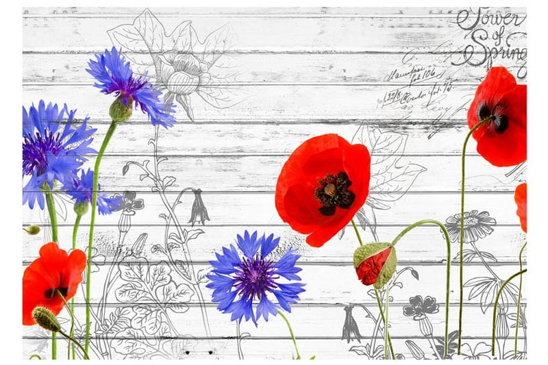 Fototapet Wildflowers 250x175 - Artgeist sp. z o. o. - Inredning - Tapet - Fototapet