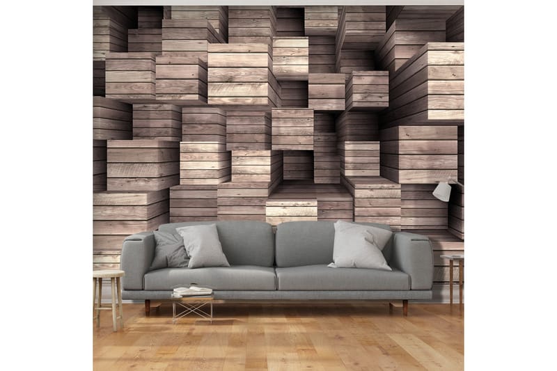 Fototapet Wooden Finesse 350x245 - Artgeist sp. z o. o. - Inredning - Tapet - Fototapet