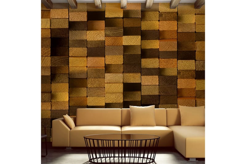 Fototapet Wooden Wall 50x1000 - Artgeist sp. z o. o. - Inredning - Tapet - Fototapet