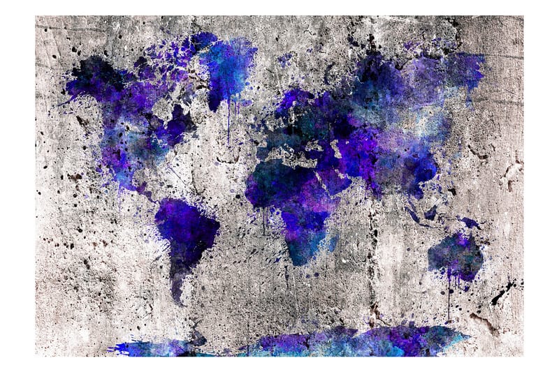 Fototapet World Map Ink Blots 400x280 - Artgeist sp. z o. o. - Tapeter vardagsrum - Fototapet - Kökstapeter - Tapeter sovrum & sovrumstapet