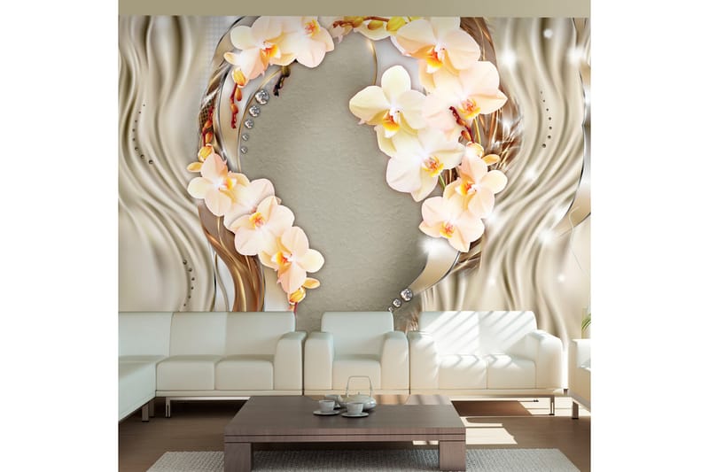 Fototapet Wreath Of Orchids 200x140 - Artgeist sp. z o. o. - Inredning - Tapet - Fototapet