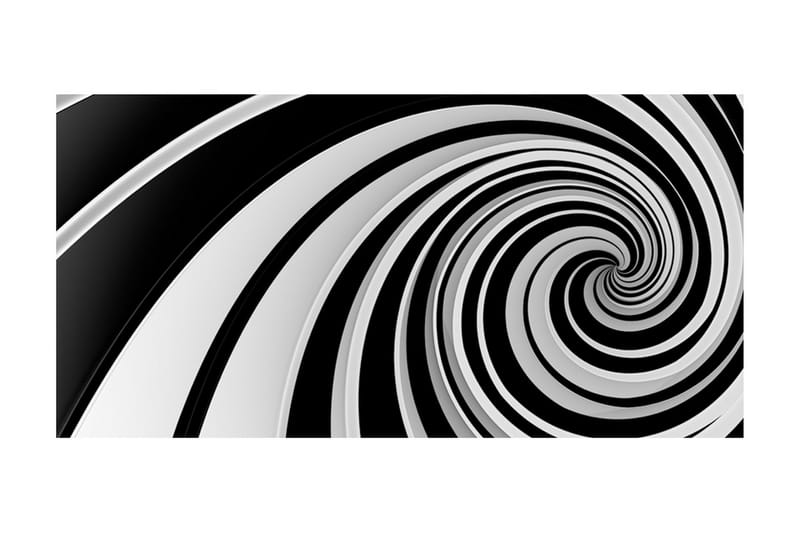 Fototapet XXL Black And White Swirl 550x270 - Artgeist sp. z o. o. - Inredning - Tapet - Fototapet