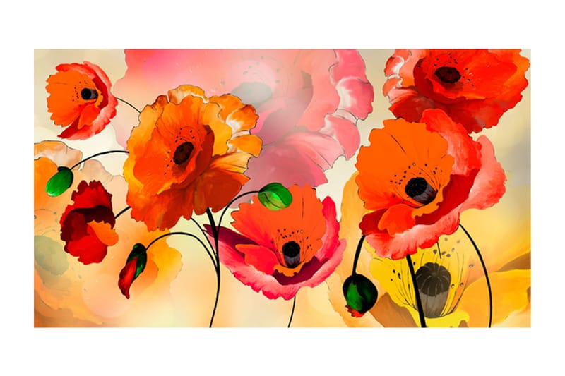 Fototapet XXL Velvet Poppies 500x280 - Artgeist sp. z o. o. - Inredning - Tapet - Fototapet