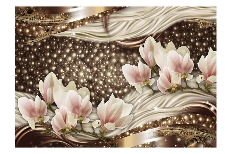 Fototapet Pearls And Magnolias 100x70 - Artgeist sp. z o. o. - Inredning - Tapet - Fototapet