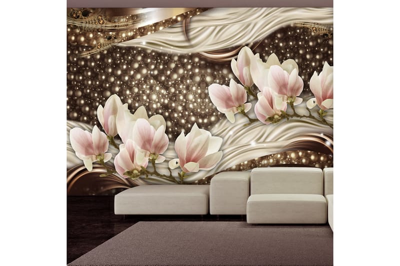 Fototapet Pearls And Magnolias 100x70 - Artgeist sp. z o. o. - Inredning - Tapet - Fototapet