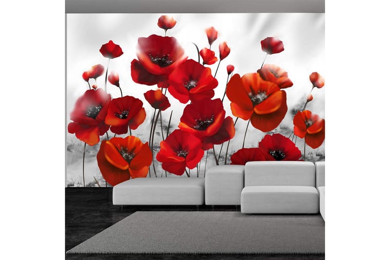 Fototapet Poppies In The Moonlight 250x175 - Artgeist sp. z o. o. - Inredning - Tapet - Fototapet