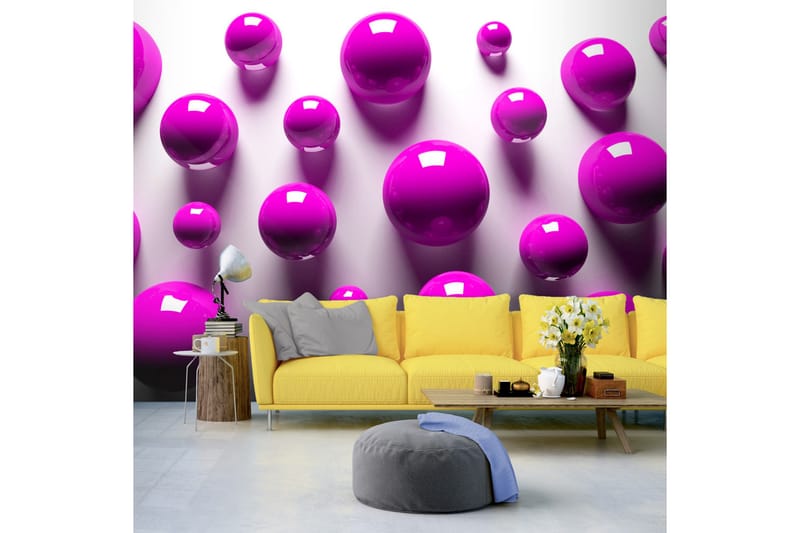 Fototapet Purple Balls 200x140 - Artgeist sp. z o. o. - Inredning - Tapet - Fototapet