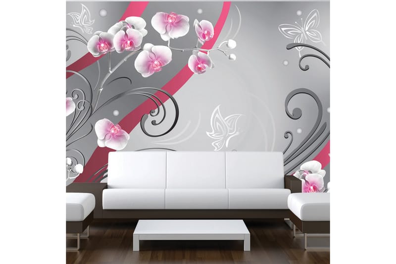 Fototapet Pink Orchids Variation 350x245 - Artgeist sp. z o. o. - Inredning - Tapet - Fototapet