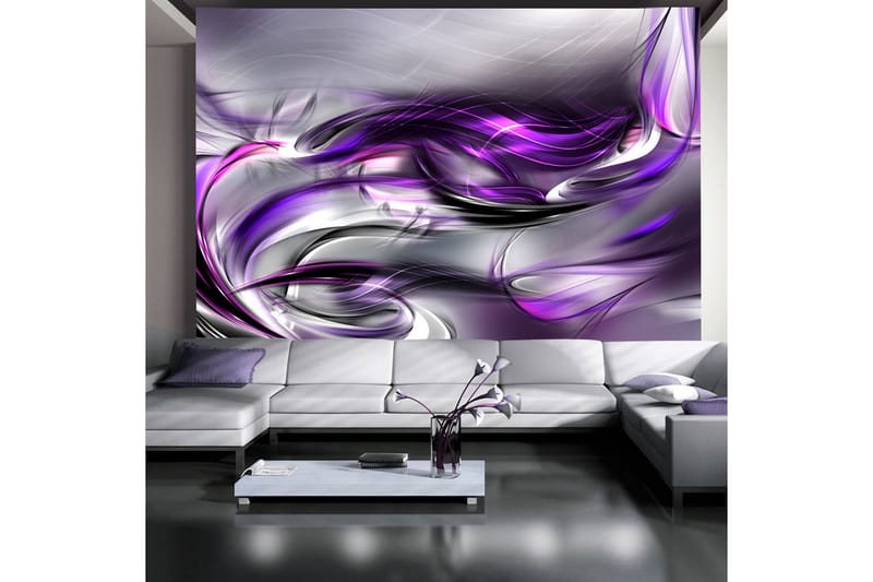 Fototapet Purple Swirls 350x245 - Artgeist sp. z o. o. - Inredning - Tapet - Fototapet