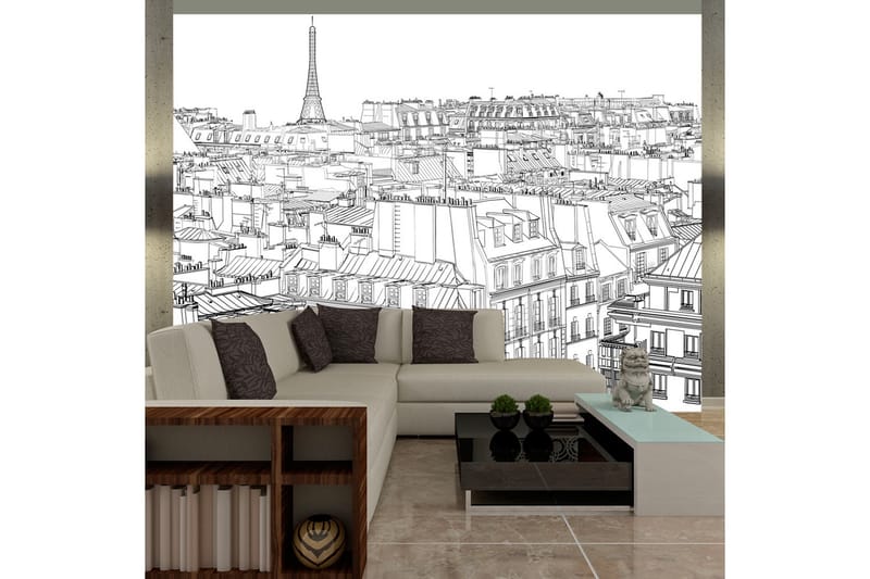 Fototapet Parisian S Sketchbook 400x309 - Artgeist sp. z o. o. - Inredning - Tapet - Fototapet