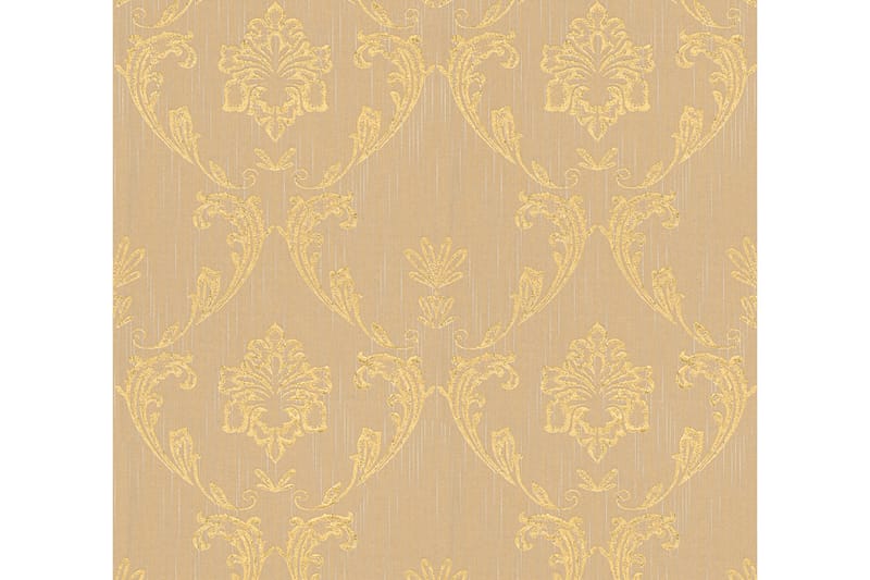 Barock Tapet Metallic Silk Ovävd Guld - AS Creation - Inredning - Tapet - Mönstrad tapet