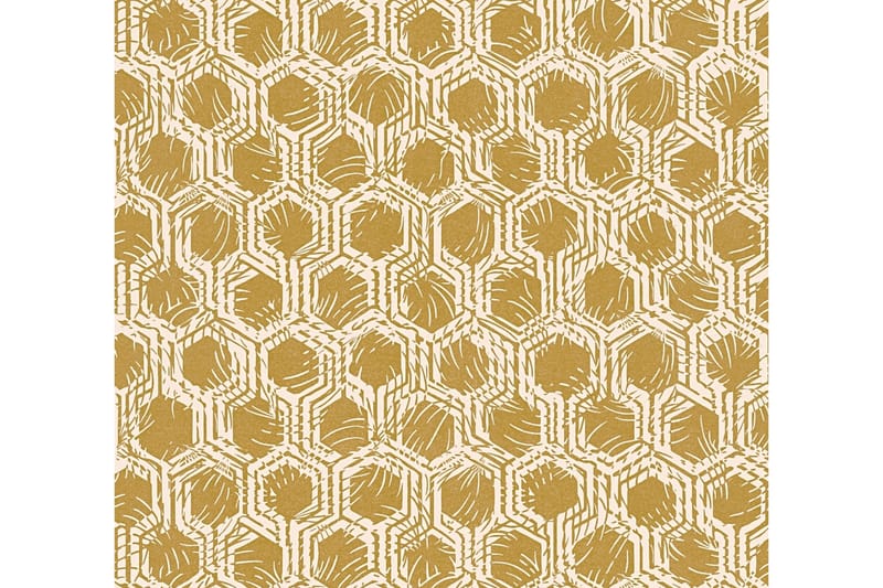 Geometric Tapet Alpha Ovävd Guld Beige - AS Creation - Inredning - Tapet - Mönstrad tapet