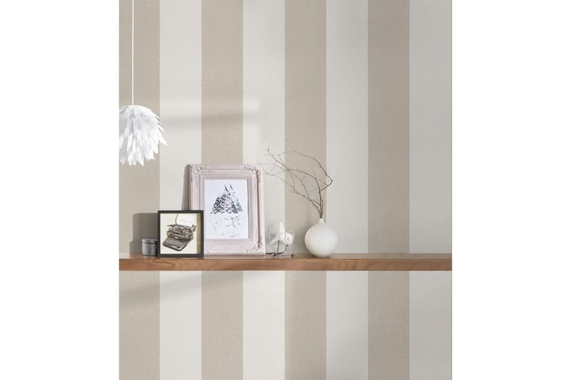 Randig Tapet New Elegance Ovävd Beige - AS Creation - Inredning - Tapet - Mönstrad tapet