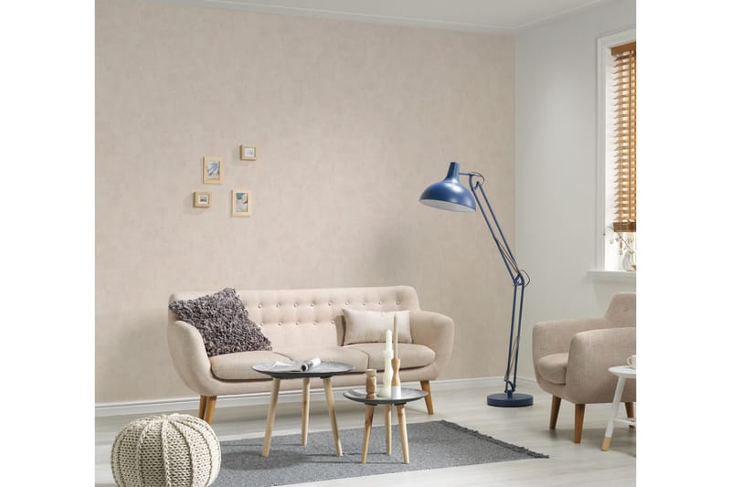 Slät Tapet Blooming Ovävd Beige - AS Creation - Inredning - Tapet - Mönstrad tapet