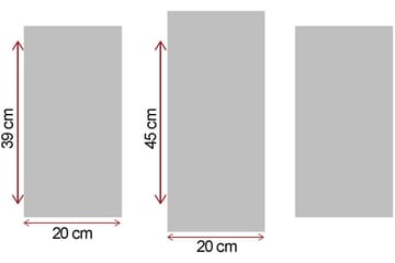 Canvasmålning Dekorativ 3 Delar - Flerfärgad - Inredning - Tavlor & posters - Canvastavla