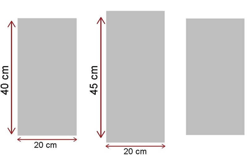 Canvasmålning Dekorativ 3 Delar - Flerfärgad - Inredning - Tavlor & posters - Canvastavla