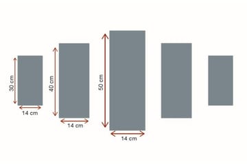 Canvasmålning Dekorativ 5 Delar - Flerfärgad - Inredning - Tavlor & posters - Canvastavla