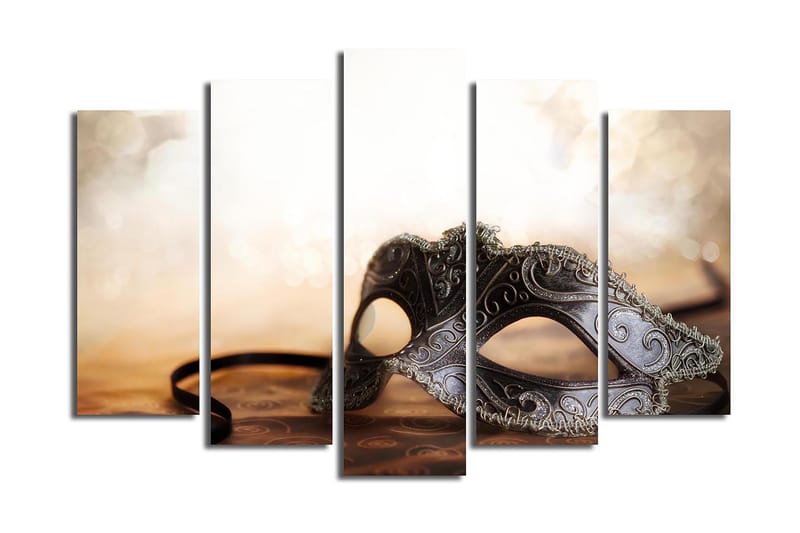 Canvastavla 5-pack Flerfärgad - 19x60 cm - Inredning - Tavlor & posters - Canvastavla