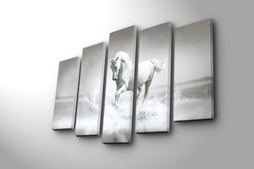 Canvastavla 5-pack Flerfärgad - 19x60 cm - Inredning - Tavlor & posters - Canvastavla