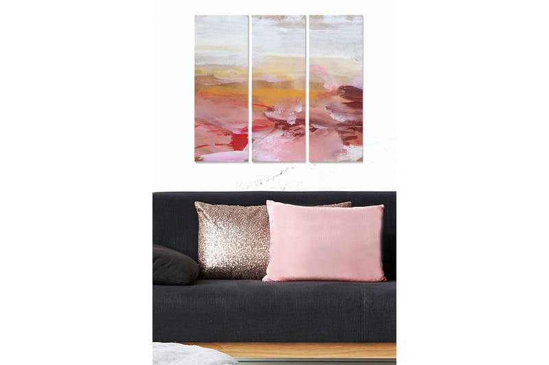 Canvastavla Abstract 3-pack Flerfärgad - 20x50 cm - Inredning - Tavlor & posters - Canvastavla