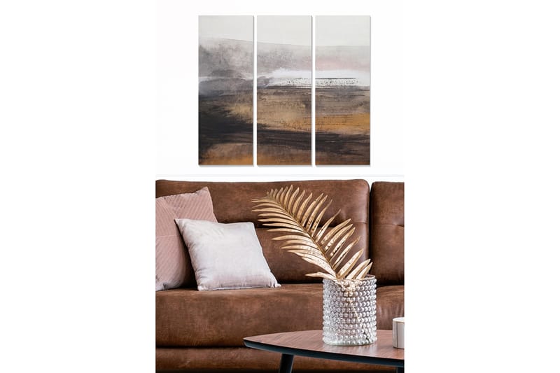 Canvastavla Abstract 3-pack Flerfärgad - 20x50 cm - Inredning - Tavlor & posters - Canvastavla