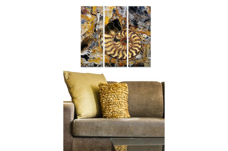 Canvastavla Abstract 3-pack Flerfärgad - 20x50 cm - Inredning - Tavlor & posters - Canvastavla