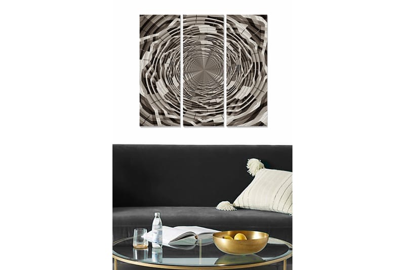 Canvastavla Abstract 3-pack Flerfärgad - 20x50 cm - Inredning - Tavlor & posters - Canvastavla