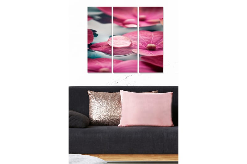 Canvastavla Abstract 3-pack Flerfärgad - 20x50 cm - Inredning - Tavlor & posters - Canvastavla