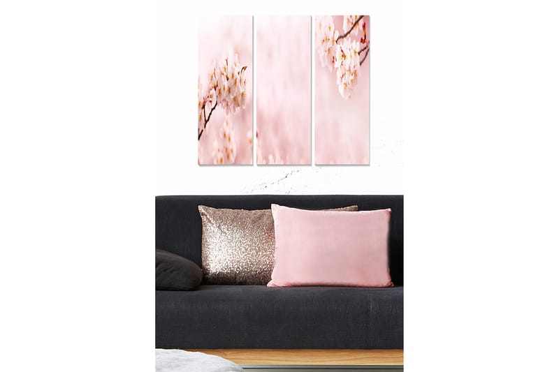 Canvastavla Abstract 3-pack Flerfärgad - 20x50 cm - Inredning - Tavlor & posters - Canvastavla