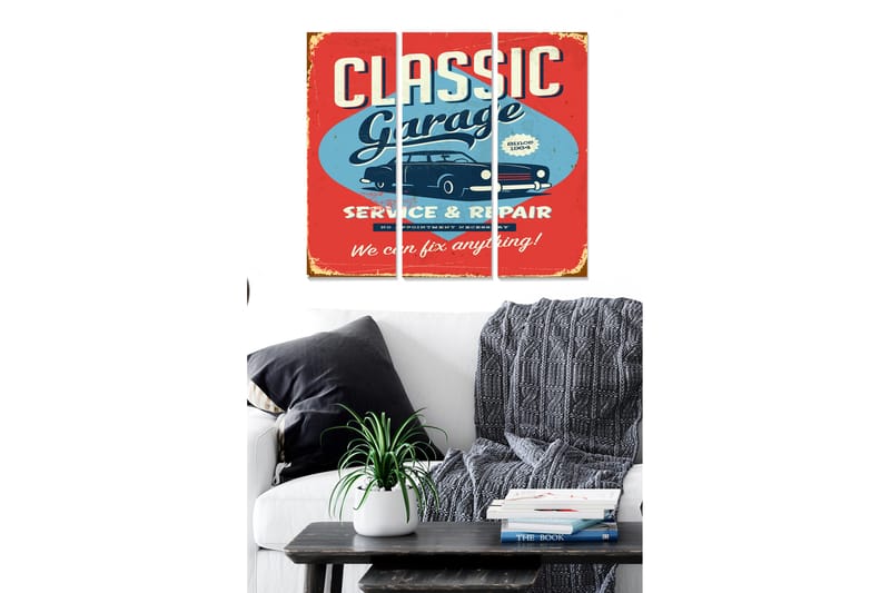 Canvastavla Advertisement 3-pack Flerfärgad - 20x50 cm - Inredning - Tavlor & posters - Canvastavla