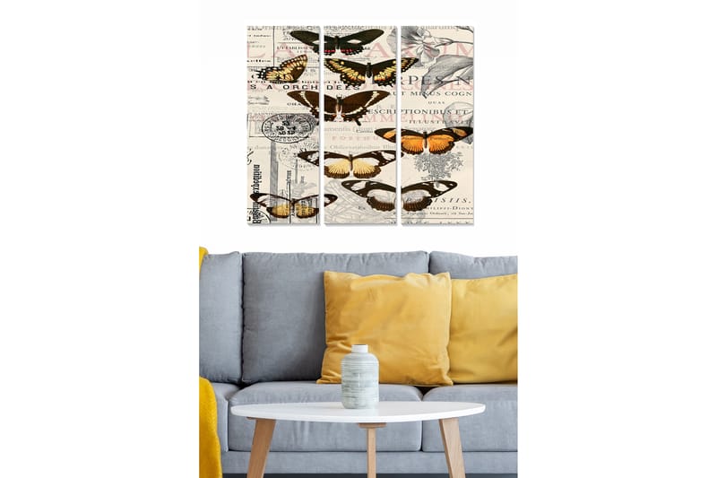 Canvastavla Animal 3-pack Flerfärgad - 20x50 cm - Inredning - Tavlor & posters - Canvastavla