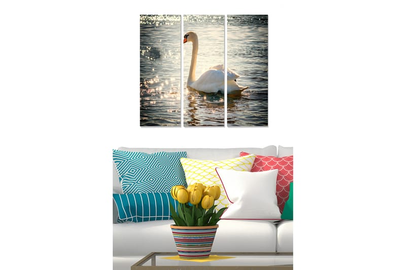 Canvastavla Animal 3-pack Flerfärgad - 20x50 cm - Inredning - Tavlor & posters - Canvastavla