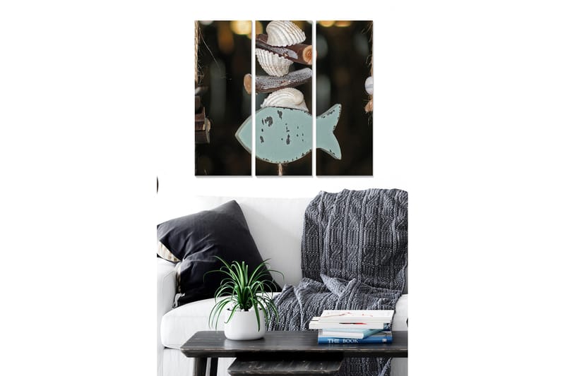 Canvastavla Animal 3-pack Flerfärgad - 20x50 cm - Inredning - Tavlor & posters - Canvastavla